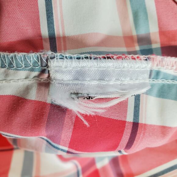 Columbia PFG Womens Pink Blue White Plaid Pearl Snap LS Shirt Top Size Small - Picture 5 of 6